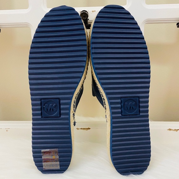 MK Emilia Leather Slide Slip On Espadrilles - Picture 9 of 10